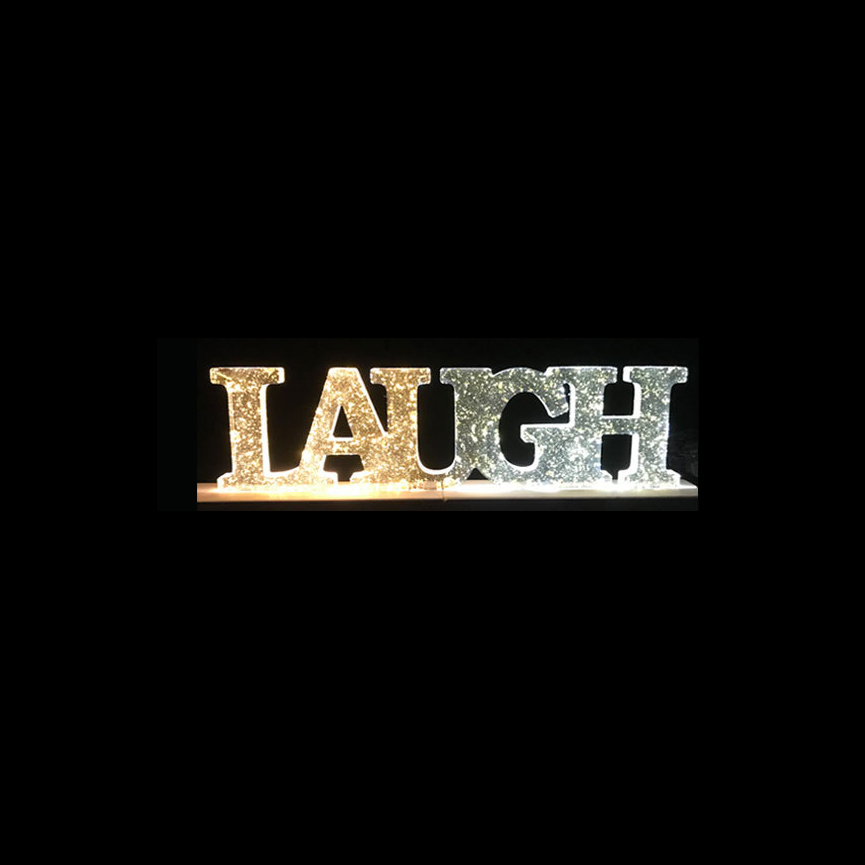 Silikónová forma Nápis LAUGH 270x75x12mm, 1 ks