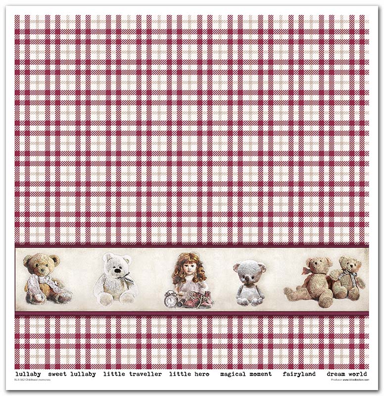 Sada scrapbook papierov Detské spomienky 30x30cm, 10 ks