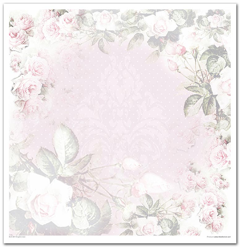 Sada scrapbook papierov English Rose 30x30cm, 10 ks