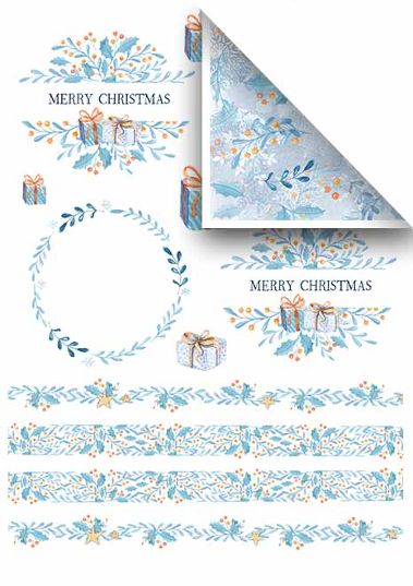 Sada scrapbook papierov Advent A4, 6 ks