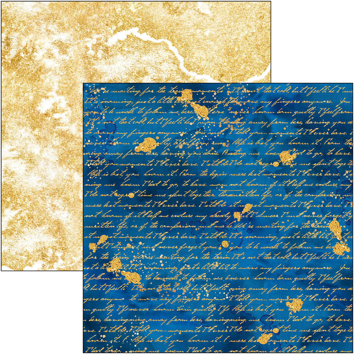 Sada papierov Indigo 30.5cm x 30.5cm, 12 ks