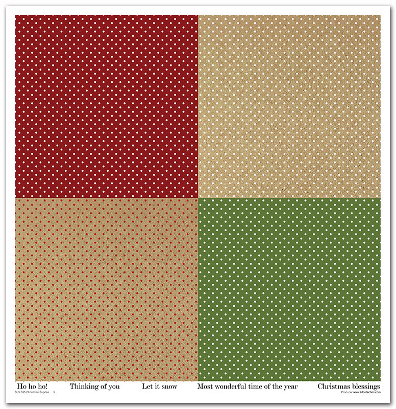 Sada vianočných scrapbook papierov Christmas Suprise 30x30cm, 10 ks