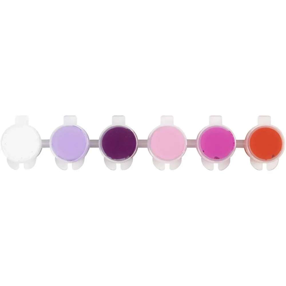Plus Color Akrylové Fialovo-ružové farby v praktických kelímkoch 6x5ml, 1 bal.