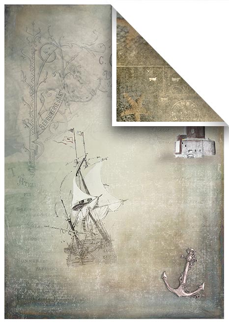 Sada Nautical scrapbook papierov 6 ks