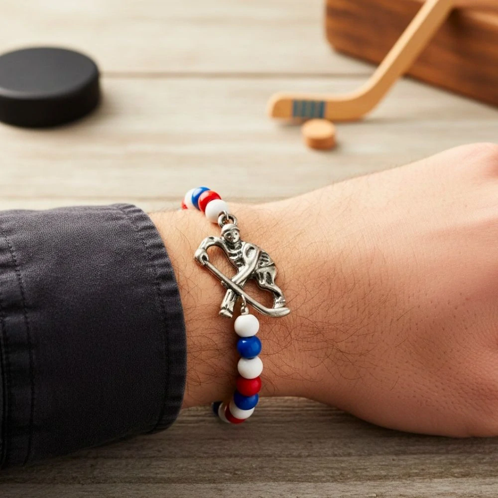 Prívesok Hokejista bezolovnatý, bez kadmia, bez nikla, 1 ks