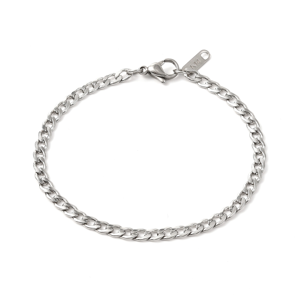 Retiazka náhrdelník 44cm a náramok 18,5cm z nerezovej ocele, 1 set