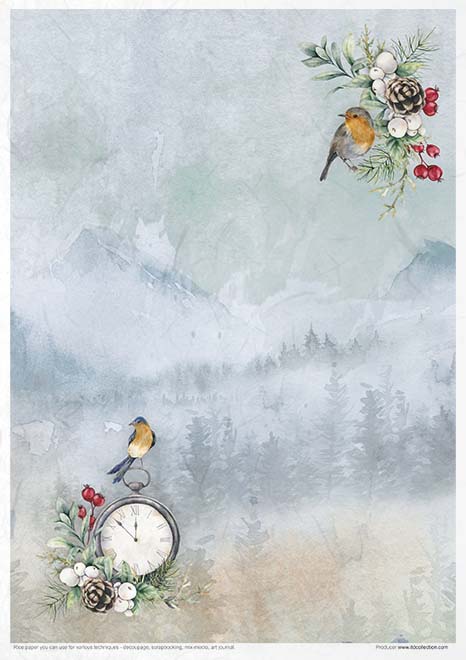 Set ryžového papiera Wonderful Christmas Time A4, 11 ks