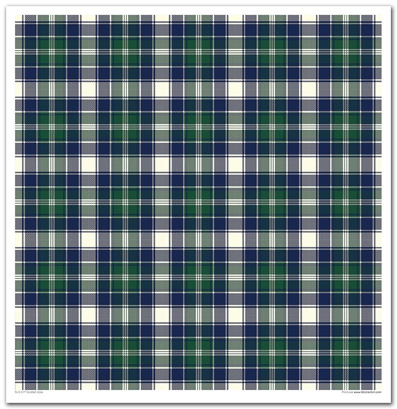 Sada scrapbook papierov Scottish style 30x30cm, 10 ks