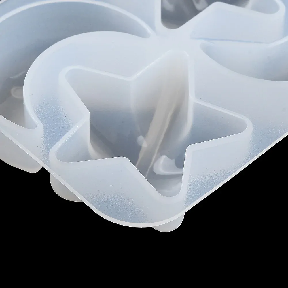 Silikónová forma Mesiac a hviezdy 55x71x16mm, 1 ks