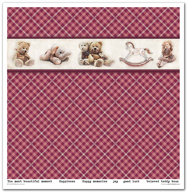 Sada scrapbook papierov Detské spomienky 30x30cm, 10 ks