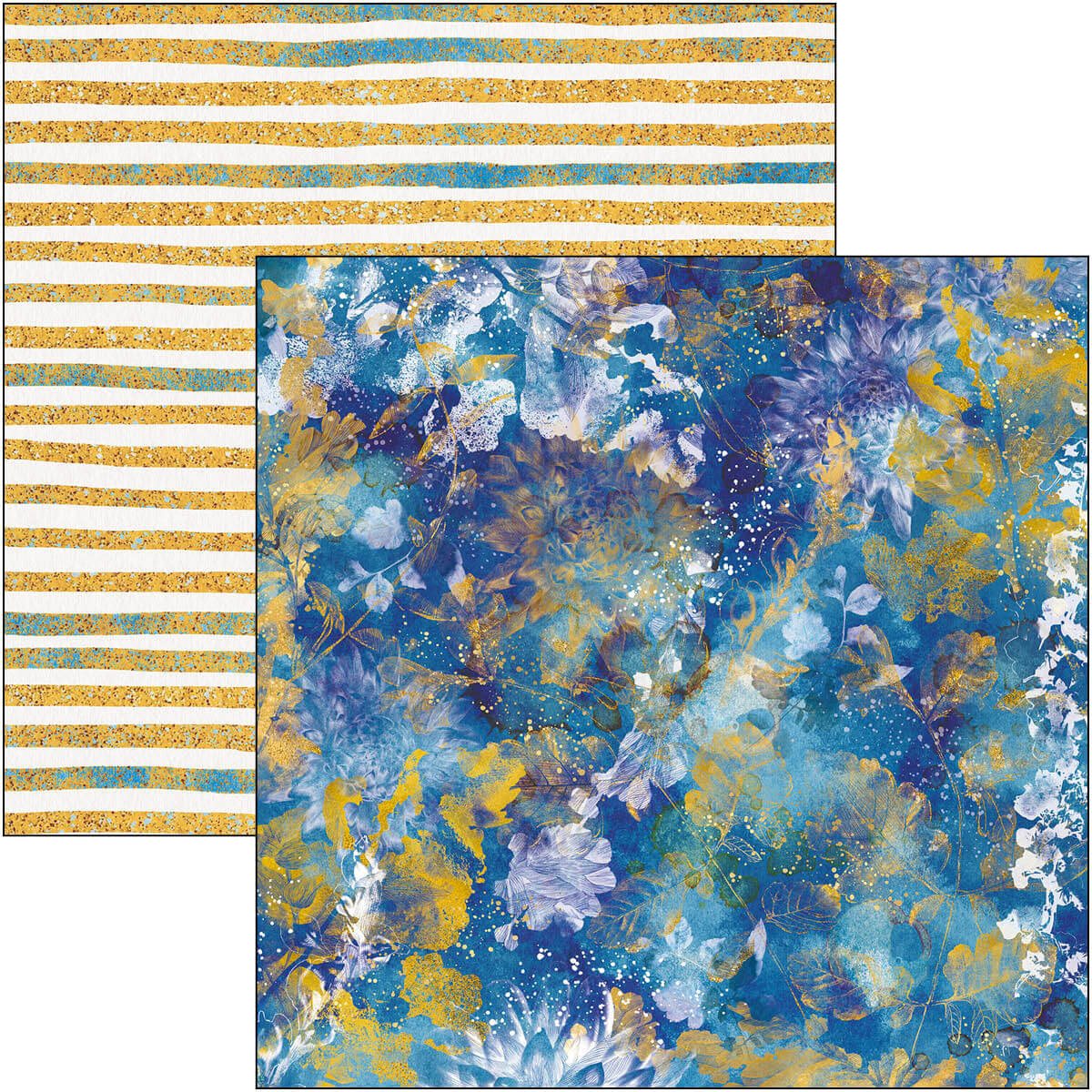 Sada papierov Indigo 30.5cm x 30.5cm, 12 ks