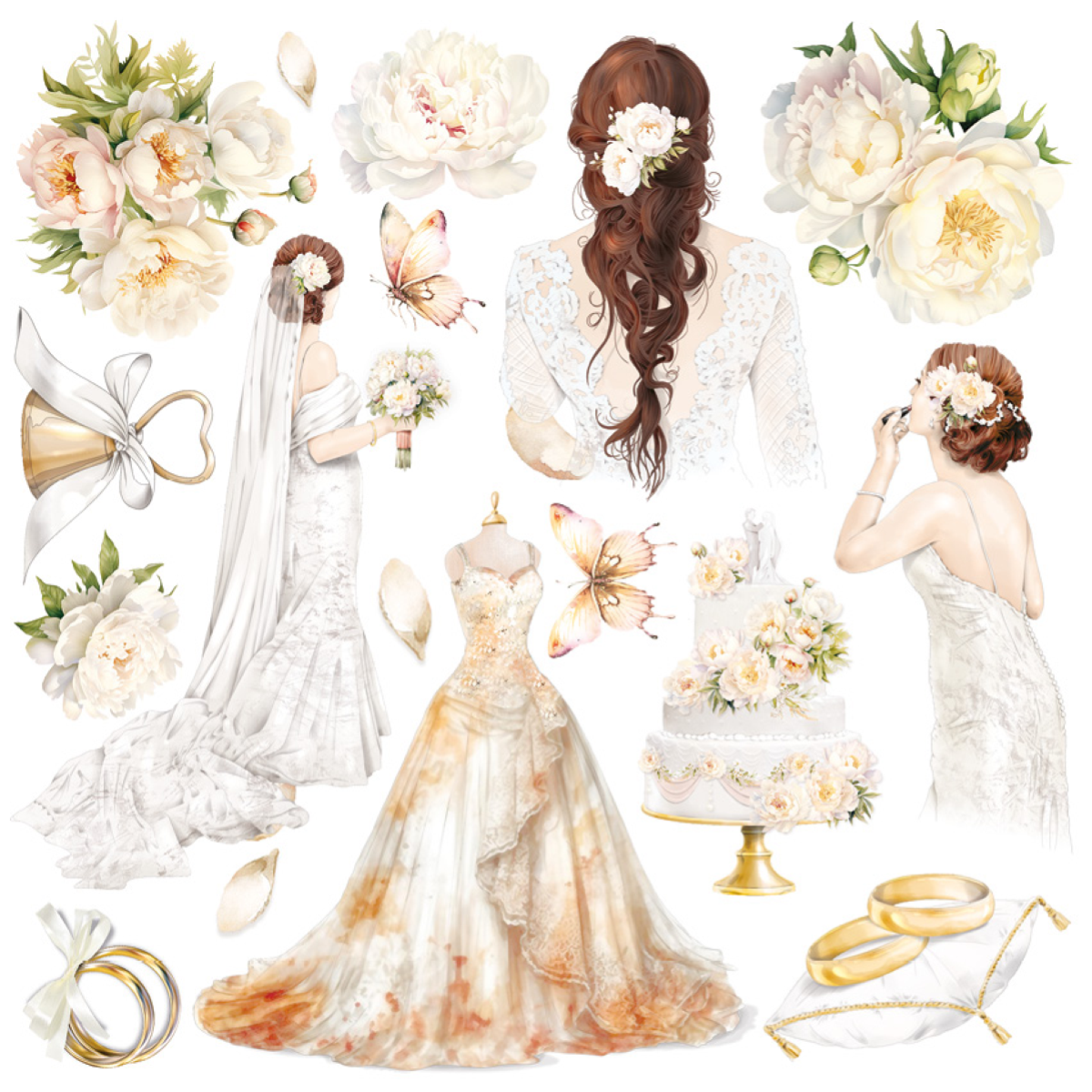 Vellur papier ALWAYS & FOREVER 15 x 15cm, 6 ks