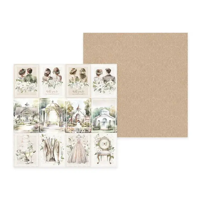 Blok scrapbook papierov Love and lace 15.3x15.3cm, 24 ks + 2 bonusové