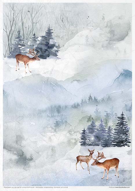 Set ryžového papiera Wonderful Christmas Time A4, 11 ks