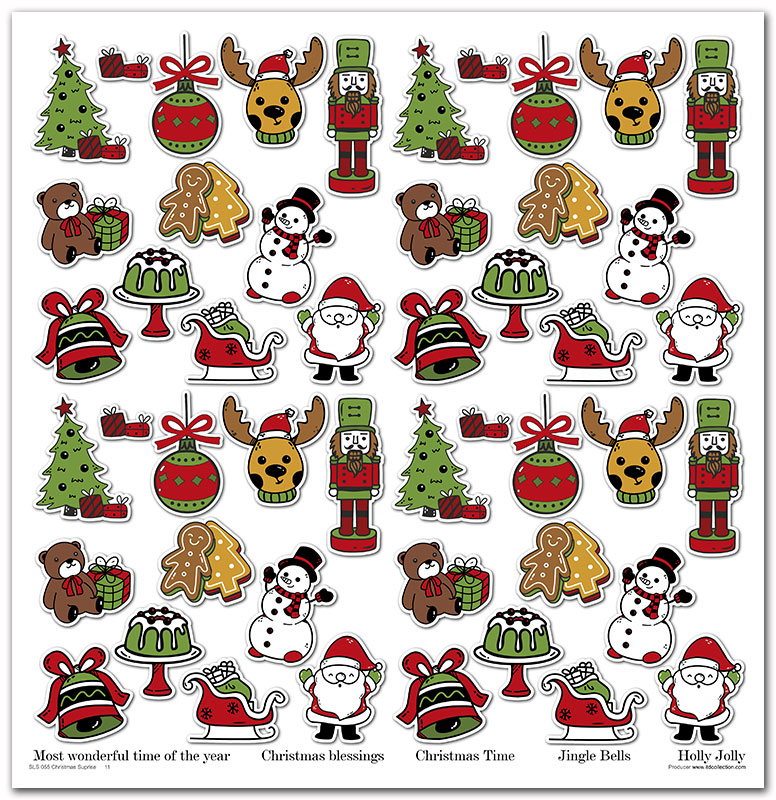 Sada vianočných scrapbook papierov Christmas Suprise 30x30cm, 10 ks
