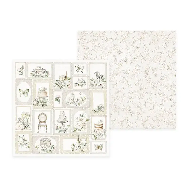 Blok scrapbook papierov Love and lace 15.3x15.3cm, 24 ks + 2 bonusové