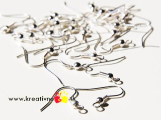 Afroháčik s pružinkou a guličkou bez niklu, 20 párov