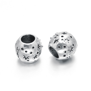 Kovové korálky bezolovnaté a bez niklu 10x9mm, 10 ks