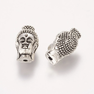 Kovové korálky Budha 16.5x9.5x9mm, 10 ks