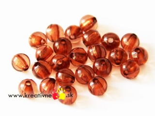 Plastové korálky gulička 6mm 100 ks