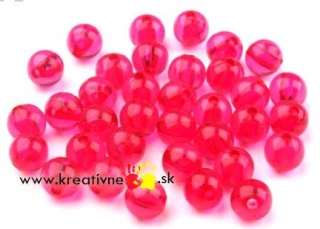 Plastové korálky gulička 8mm 50 ks