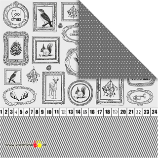 Dizajnérsky papier Paris - Christmas