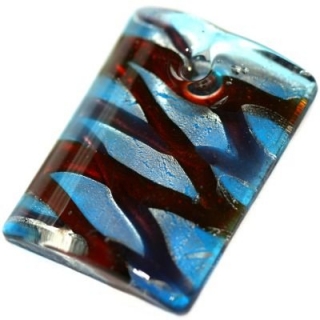 Lampwork prívesok Obdĺžnik 1 ks