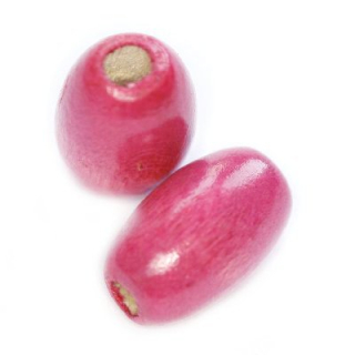 Drevené korálky oval 12x8mm 50 ks