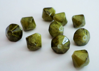 Korálky obojstranný kužeľ 10mm 10 ks