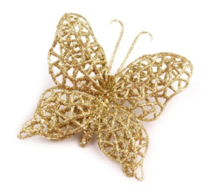 Dekoračný motýľ 8cm 3ks