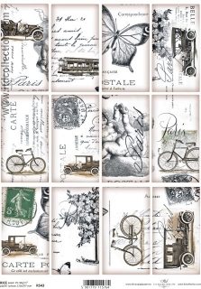 Ryžový papier Vintage