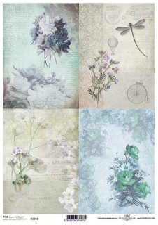 Ryžový papier Kvety