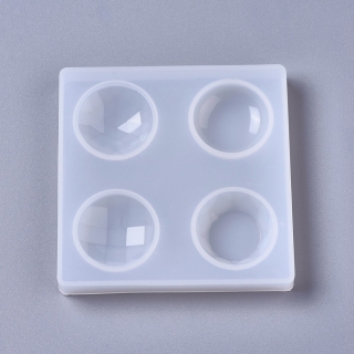 Silikónová forma Kabošon Kruh 96x96x12.5mm, 1 ks