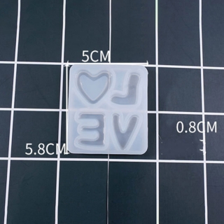 Silikónová forma Love 58x50x8mm, 1 ks