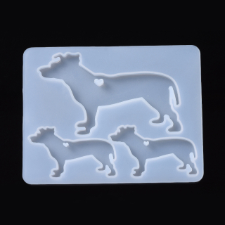 Silikónová forma Prívesok Pes 83x107x5.5mm, 1 ks
