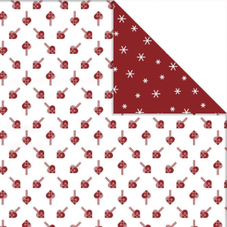 Dizajnérsky papier Srdiečka 30,5x30x5cm, 180g, 3 ks