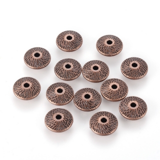 Kovové korálky bezolovnaté, bez kadmia a bez niklu 12x4.5mm, 10 ks