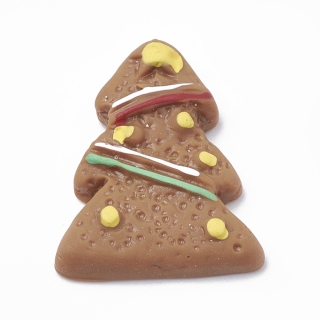 Plastové vianočné ozdoby Medovník Stromček 21x16x4mm, 10 ks