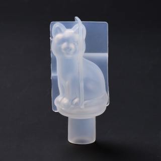 Silikónová forma Zátka na fľašu Mačka 84x39x31mm, 1 ks