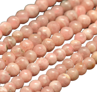 Rodochrozit korálky 4mm, 5 alebo 30 ks