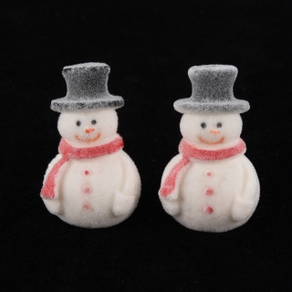 Plastové vianočné ozdoby Snehuliak 28x17x15mm, 5 ks