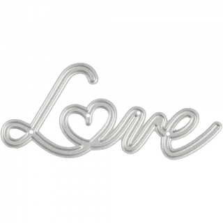 Vyrezávacia šablóna Love 69x30,5 mm, 1 ks