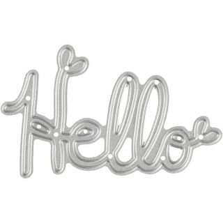 Vyrezávacia šablóna Hello 59x36 mm, 1 ks