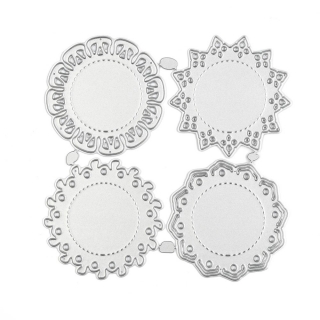 Vyrezávacia šablóna Ozdobný kruh 103x103x1mm, 1 ks