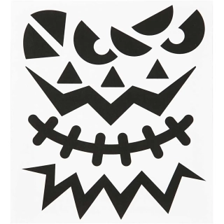 Halloween nálepky 15x16,5 cm, 1 hárok