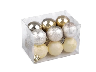 Vianočné gule 30mm, 12 ks