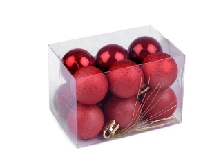 Vianočné gule 30mm, 12 ks