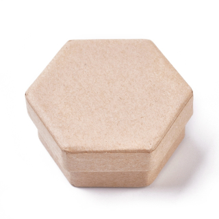 Mini Kartónová krabička šesťuholník 5.75x6.5x2.7cm, 1 ks
