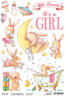 Ryžový papier NINNA NANNA GIRL A4, 1 ks