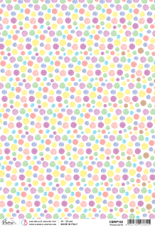 Ryžový papier POLKA DOTS A4, 1 ks